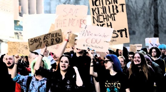 Europaweit wurde am Samstag gegen die Urheberrechtsreform demonstriert – auch in Freiburg