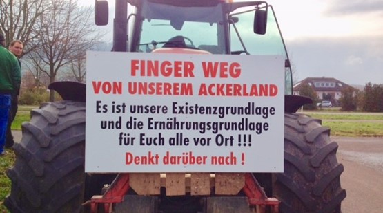 Appell zum Erhalt der Freiburger Ackerflächen für die Ernährungssicherheit von der BI Pro Landwirtschaft und Wald in Freiburg-Dietenbach & Regio 