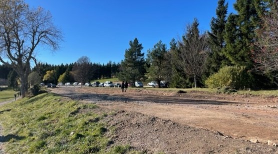 Ehemaliger Parkplatz auf dem Schauinsland - seit über einem Jahr gesperrt